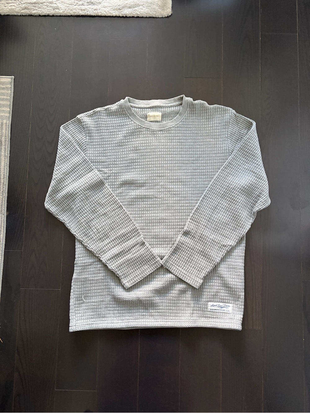 ALD Waffle Knit Crewneck Sweater